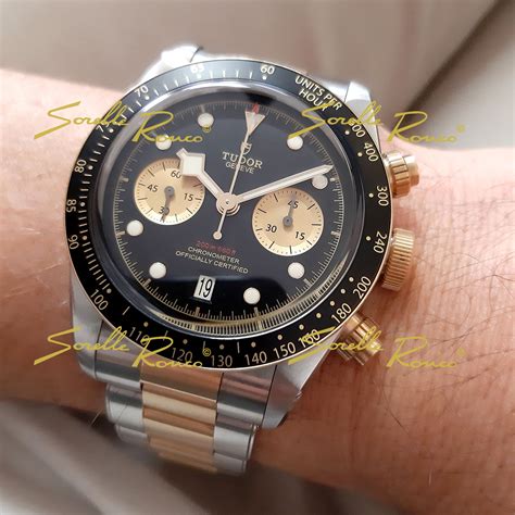 tudor automatico acciaio e oro|Acquista Tudor Black Bay Chrono su Chrono24.